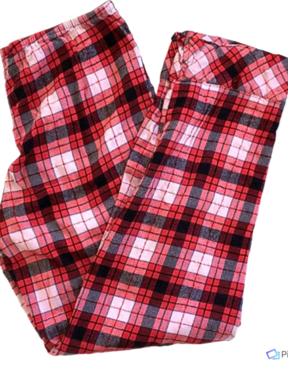 Victorias Secret Womens Red Plaid Pajama Pants, M